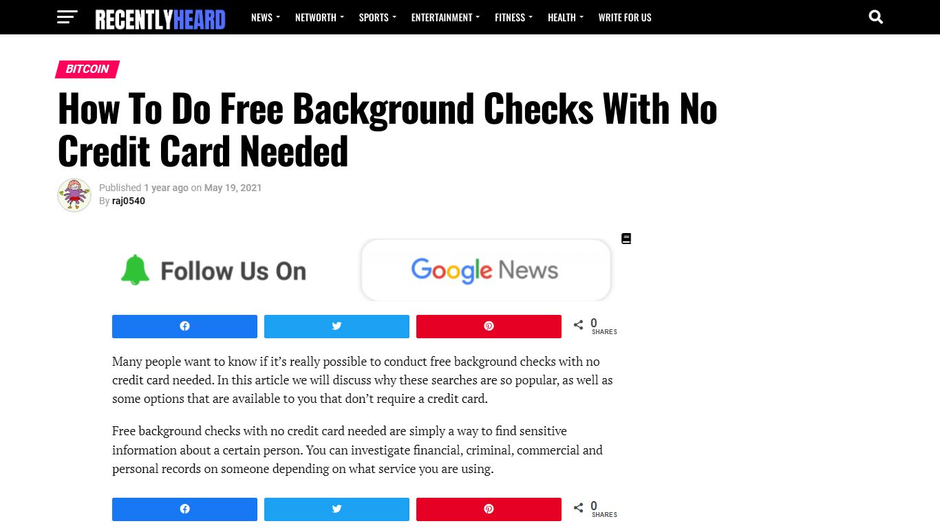 How To Do Free Background Checks With No Credit Card Needed
